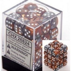 Chessex 12mm Dice Cube Gemini Blue-Purple/Gold