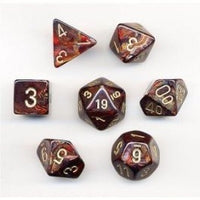 Chessex Polyhedral Set Scarab Blue Blood/Gold