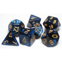 Chessex Polyhedral Set Scarab Royal Blue/Gold