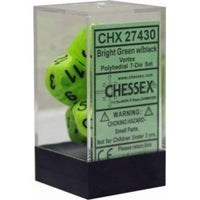 Chessex Polyhedral Set Vortex Bright Green/Black