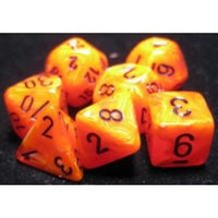 Chessex Polyhedral Set Vortex Orange/Black