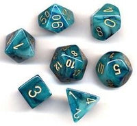 Chessex Polyhedral Set Phantom Teal/Gold