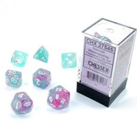Chessex Polyhedral Set Nebula Wisteria White Luminary