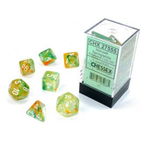 Chessex Polyhedral Set Nebula Spring White Luminary
