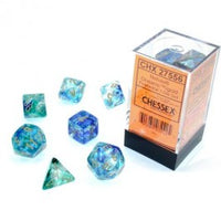 Chessex Polyhedral Set Nebula Oceanic Gold Luminary