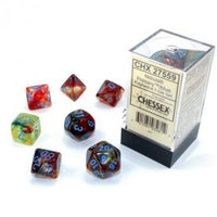 Chessex Polyhedral Set Nebula Primary Turquoise Luminary