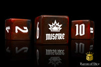 Red Chaos Artillery Dice [5-pack]