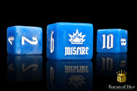 Blue Emperor Artillery Dice [5-pack]