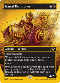 Gastal Thrillroller -  (Borderless) Foil (DFT-527) - Aetherdrift
