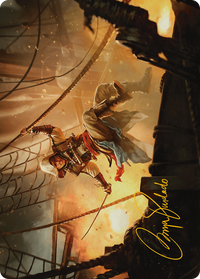 Edward Kenway Art Card (Gold-Stamped Signature) -  (Borderless) (ASACR-005) - Assassin's Creed Art Series