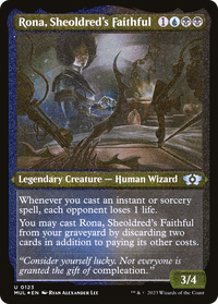 Rona, Sheoldred's Faithful (Foil Etched) -  Foil (MUL-123) - Multiverse Legends