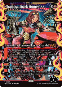 Chandra, Spark Hunter - : (Showcase) Foil (DFT-401) - Aetherdrift
