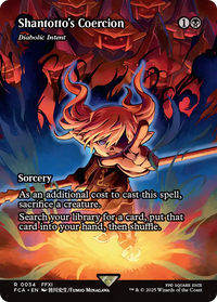Shantotto's Coercion - Diabolic Intent (Showcase) -  / Shantotto's Coercion (Borderless) Foil (FCA-034) - FINAL FANTASY: Through the Ages
