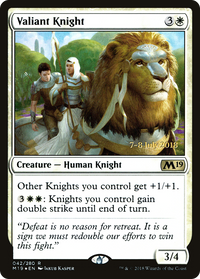 Valiant Knight [Core Set 2019 Prerelease Promos]