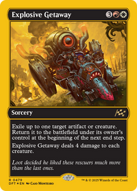 Explosive Getaway -  Foil (DFT-479) - Aetherdrift