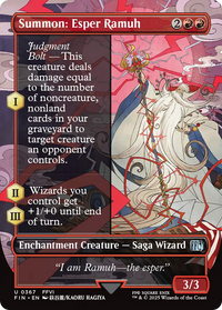 Summon: Esper Ramuh - : (enchantment) (Borderless) (FIN-367) - FINAL FANTASY