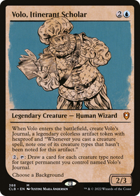 Volo, Itinerant Scholar (Showcase) [Commander Legends: Battle for Baldur's Gate]