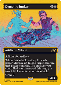 Demonic Junker -  (Borderless) Foil (DFT-524) - Aetherdrift