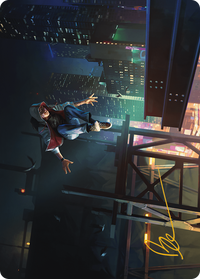 Desmond Miles Art Card (Gold-Stamped Signature) -  (Borderless) (ASACR-002) - Assassin's Creed Art Series