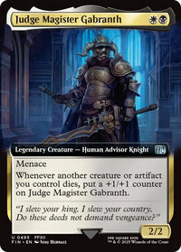 Judge Magister Gabranth - : (Extended Art) Foil (FIN-495) - FINAL FANTASY