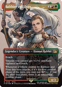 Balthier and Fran (Borderless) (Surge Foil) (0538) -  (Borderless) Foil (FIN-538) - FINAL FANTASY