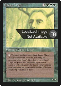 Gaea's Liege [Foreign Black Border]