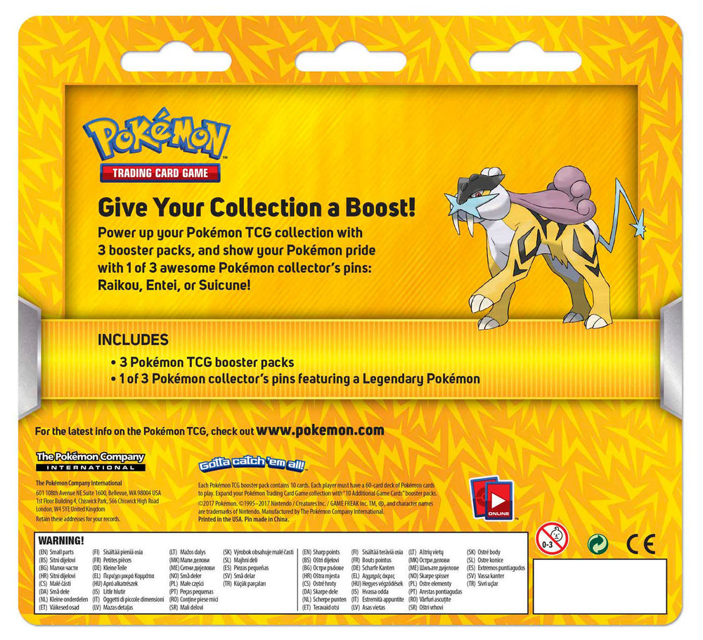 Collector's Pin 3-Pack Blister (Raikou)