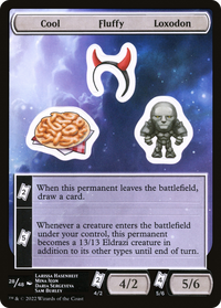 Cool Fluffy Loxodon [Unfinity Stickers]