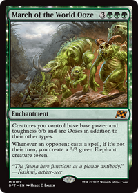 March of the World Ooze - : (enchantment) (DFT-169) - Aetherdrift