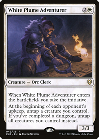 White Plume Adventurer [Commander Legends: Battle for Baldur's Gate]