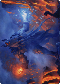 Aegar, the Freezing Flame Art Card -  (Borderless) (ASKHM-055) - Art Series: Kaldheim