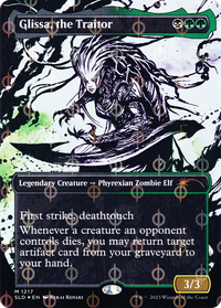Glissa, the Traitor (Borderless Ichor Step-and-Compleat Foil) [Secret Lair Drop Series]
