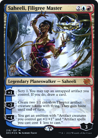 Saheeli, Filigree Master [The Brothers' War Prerelease Promos]