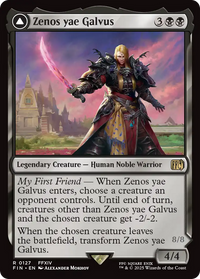 Zenos yae Galvus // Shinryu, Transcendent Rival -  Foil (FIN-127) - FINAL FANTASY