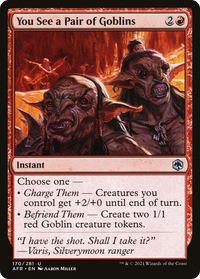 You See a Pair of Goblins [Dungeons & Dragons: Adventures in the Forgotten Realms]