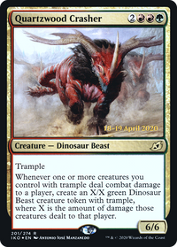 Quartzwood Crasher [Ikoria: Lair of Behemoths Prerelease Promos]