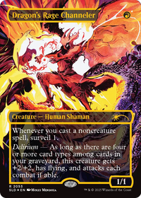 Dragon's Rage Channeler -  (Borderless) Foil (SLD-2053) - Secret Lair Drop