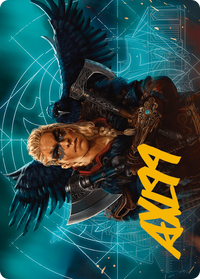 Eivor, Wolf-Kissed Art Card (Gold-Stamped Signature) -  (Borderless) (ASACR-017) - Assassin's Creed Art Series