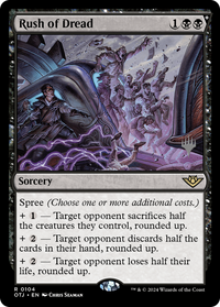 Rush of Dread (Promo Pack) [Outlaws of Thunder Junction Promos]