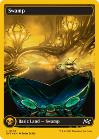 Swamp - : (Full Art) Foil (DFT-509) - Aetherdrift