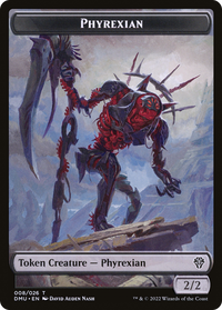 Phyrexian -  Foil (DMU-008) - Dominaria United Tokens