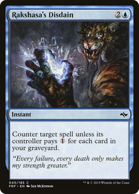 Rakshasa's Disdain [Fate Reforged]