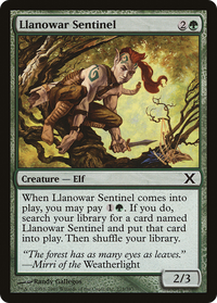 Llanowar Sentinel [Tenth Edition]