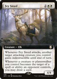 Fey Steed (Extended Art) [Dungeons & Dragons: Adventures in the Forgotten Realms Commander]