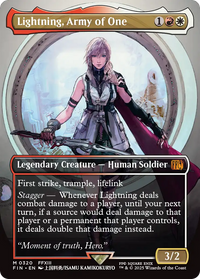 Lightning, Army of One -  (Borderless) (FIN-320) - FINAL FANTASY