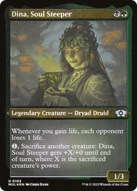 Dina, Soul Steeper (Foil Etched) -  Foil (MUL-102) - Multiverse Legends