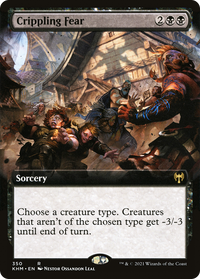 Crippling Fear (Extended Art) [Kaldheim]