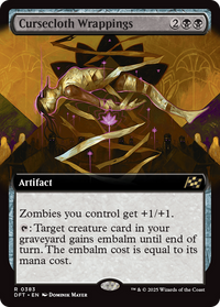 Cursecloth Wrappings - : (Extended Art) (DFT-383) - Aetherdrift