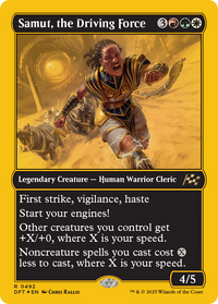 Samut, the Driving Force -  Foil (DFT-492) - Aetherdrift