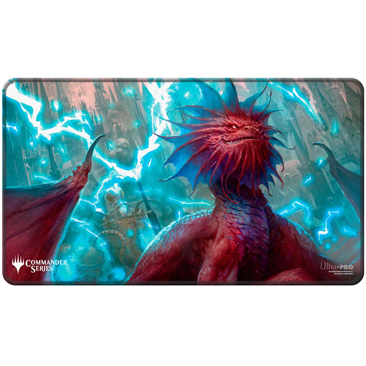 Ultra PRO: Black-Stitched Playmat - Commander Series - Niv-Mizzet (Fan Vote)